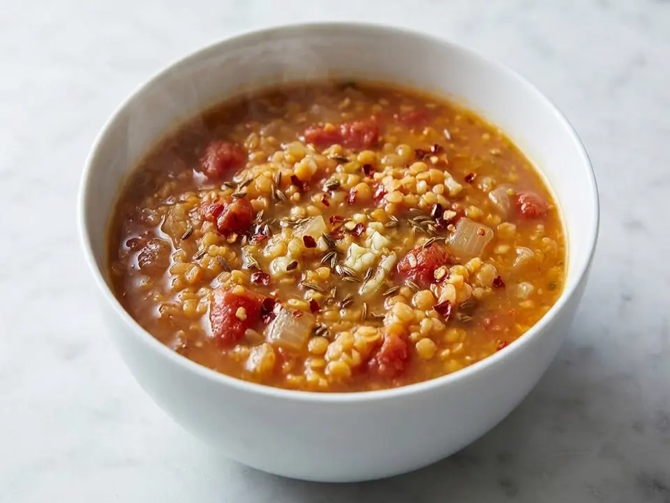 Spicy Red Lentil Soup