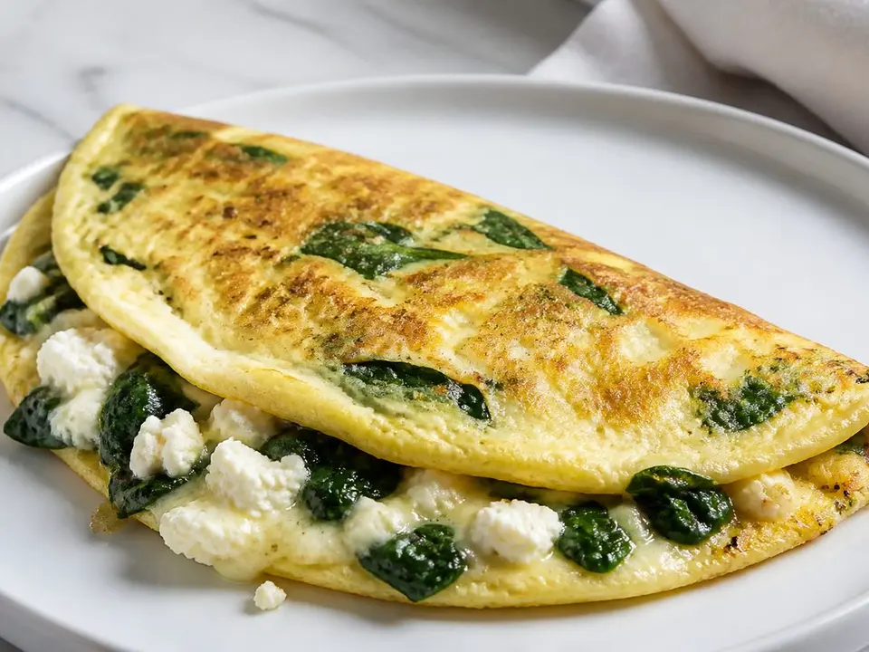 Spinach Feta Omelette