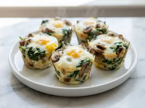 Spinach Mushroom Egg Cups