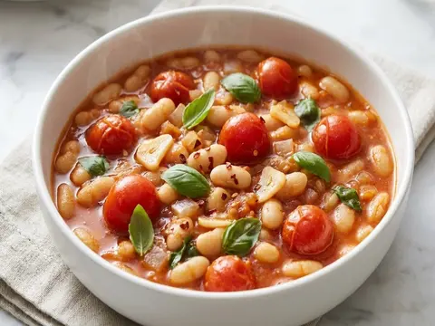 Tomato Basil White Bean Stew