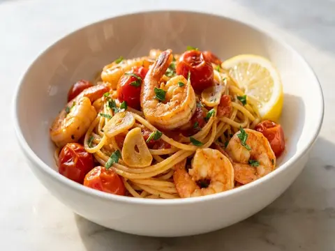 Tomato Shrimp Pasta