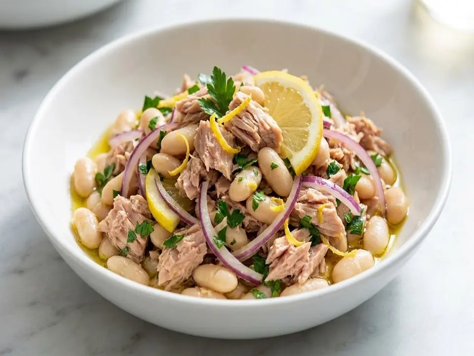 Tuna Bean Lemon Salad