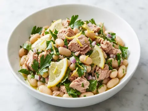 Tuna White Bean Parsley Salad