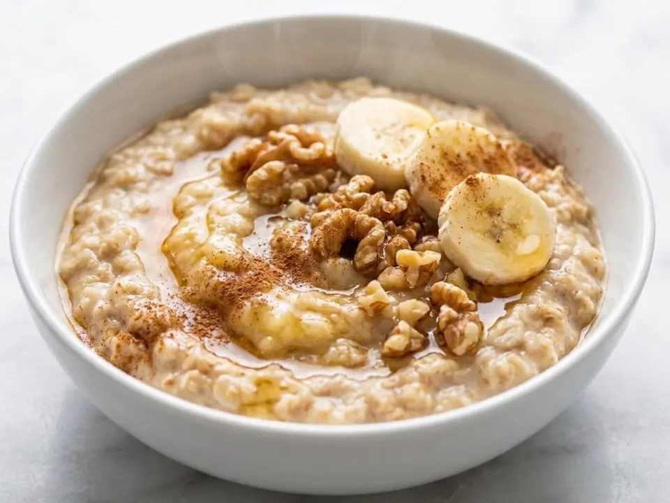 Warm Cinnamon Banana Oats