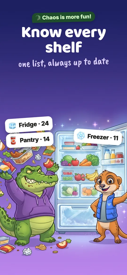 Fridge, freezer and pantry in one place